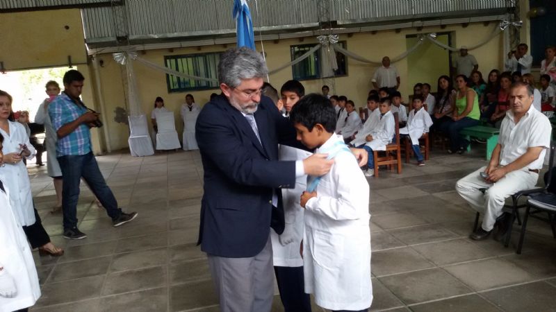 Primer acto oficial del ministro Gutiérrez