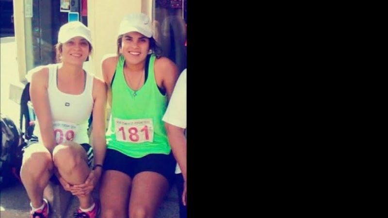 Molina y Agüero Corzo en el medio maratón de Bariloche