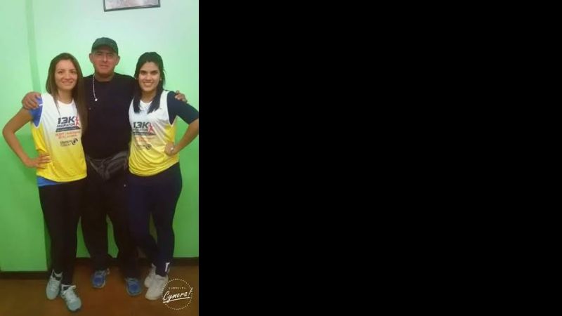 Molina y Agüero Corzo en el medio maratón de Bariloche