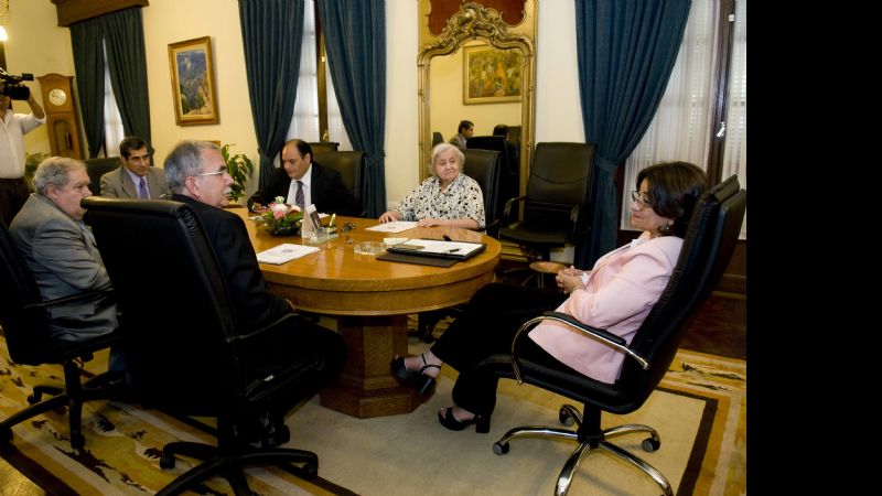 Lucía recibió a los integrantes de la Corte de Justicia