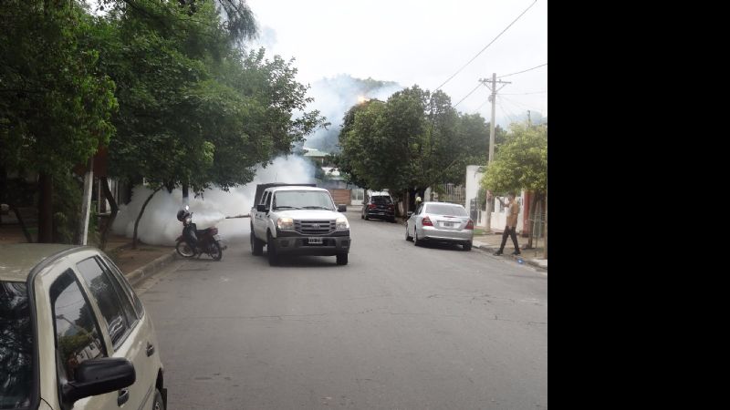 Fumigación en Valle Viejo por la Campaña de control de Vectores