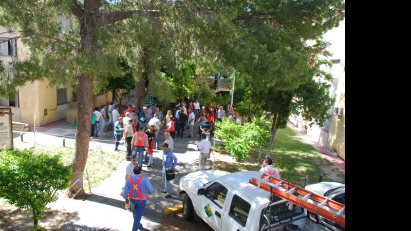 Simulacro de evacuación en Vialidad Provincial