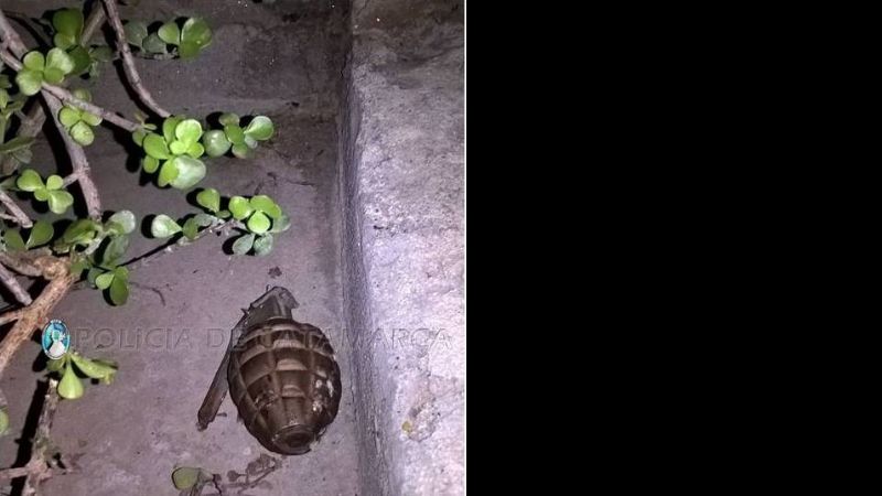 Encontraron una granada en el cantero de su casa