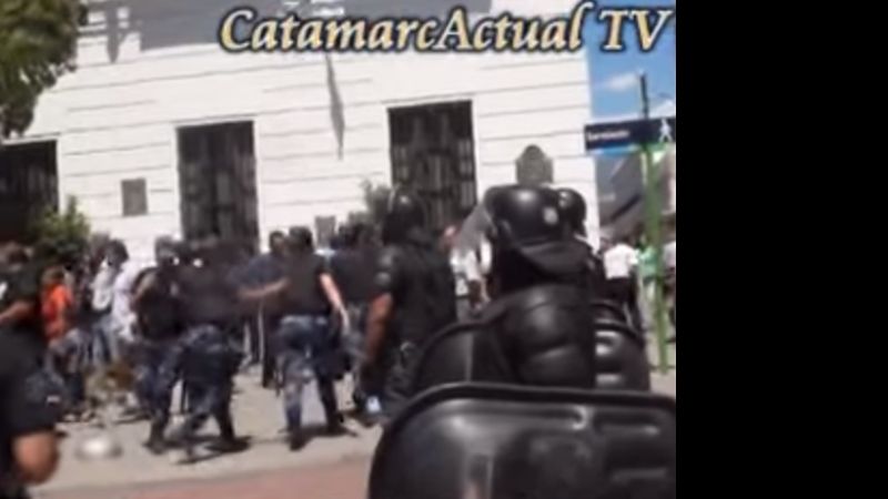 Alejandro Pachao denunció apremios durante una manifestación