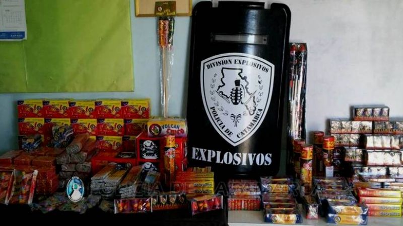 Secuestro de pirotecnia en la Capital