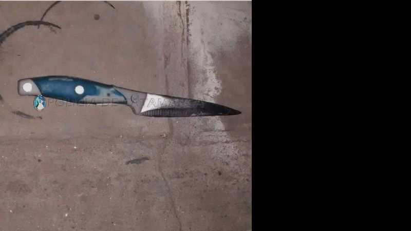 Aprehendieron a dos sujetos y secuestran un arma blanca