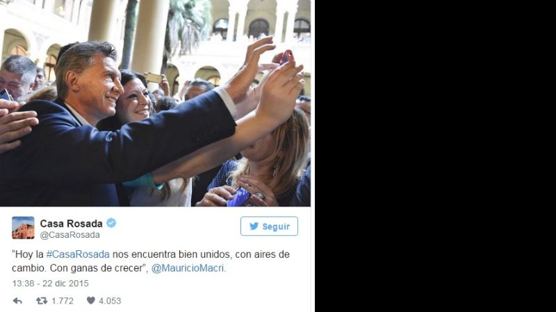 La Casa Rosada inauguró nuevas cuentas oficiales en las redes sociales