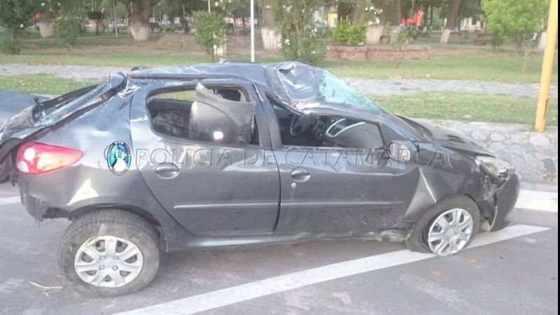 Violento vuelco en Capayán
