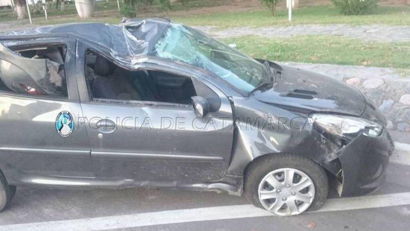 Violento vuelco en Capayán