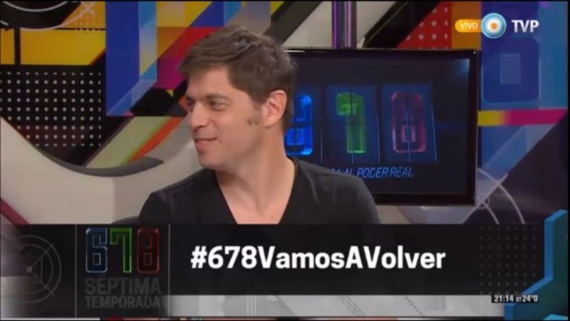“6,7,8” se despidió con Máximo Kirchner y Axel Kicillof