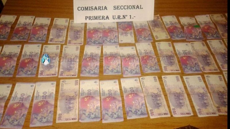 Tras un robo, aprehendieron a un sujeto con 4500 pesos