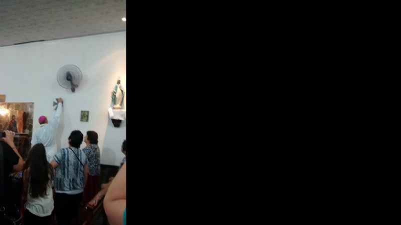 El Obispo consagró el altar y dedicó el templo de San Ramón