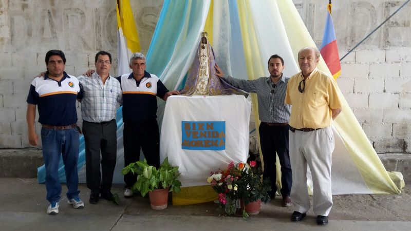 Visita de la Virgen del Valle al Deportivo Juventud