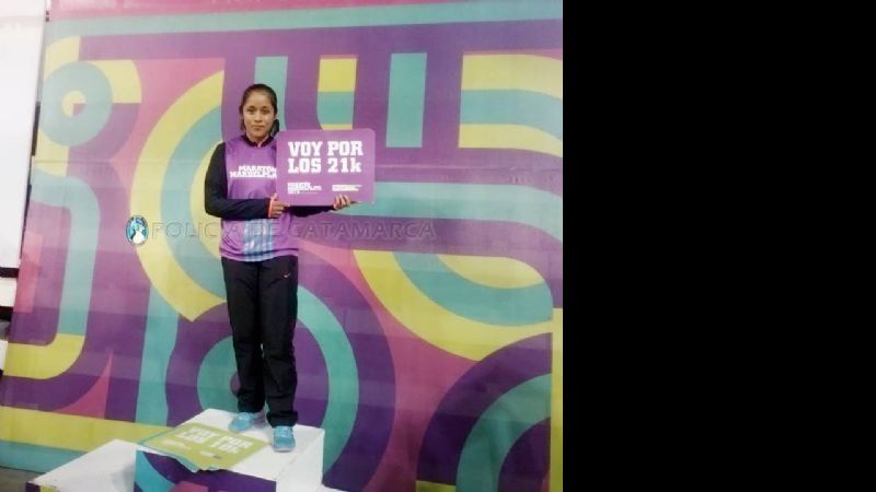 Cadete catamarqueña participó en la Maratón Mar del Plata 2015