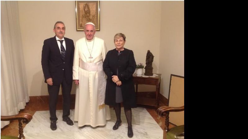 Guillermo Moreno se despidió del Papa en el Vaticano