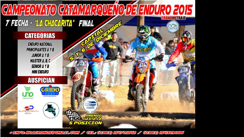 7° Fecha y final del Campeonato Catamarqueño de Enduro 2015