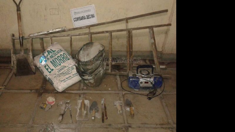 Aprehendieron a un ladrón y secuestran gran cantidad de elementos