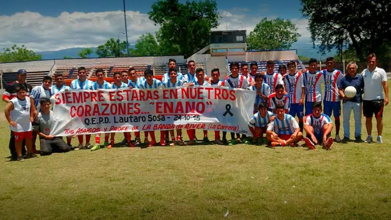 La Banda de River, La Carrera y Obreros en homenaje a Lautaro Sosa Rous