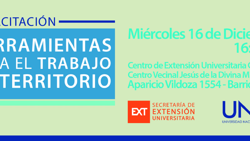 Capacitación sobre herramientas para el trabajo en territorio