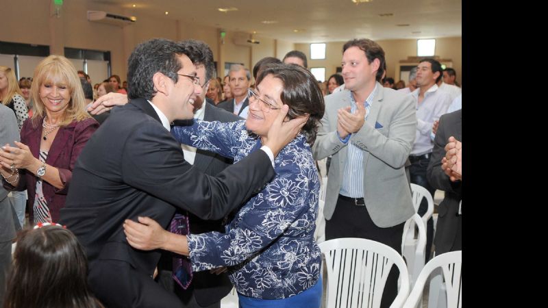 Lucía en la asunción de Ferreyra