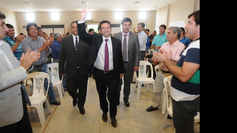 Lucía en la asunción de Ferreyra