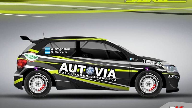 Así será el auto de Augusto D´Agostini, en el Rally 2015