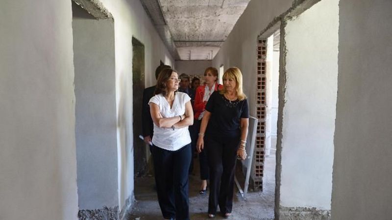 Corpacci visitó la obra del nuevo Banco de Sangre