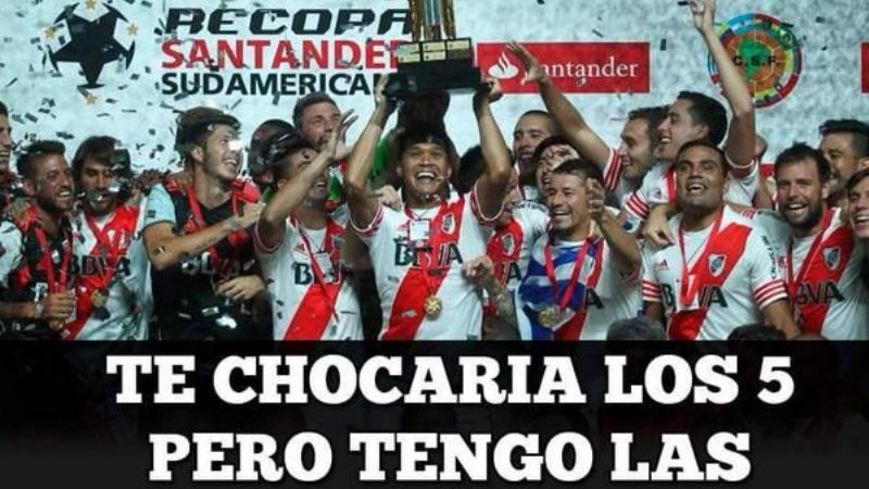 Con afiches y memes, River se ríe de San Lorenzo, y también de Boca