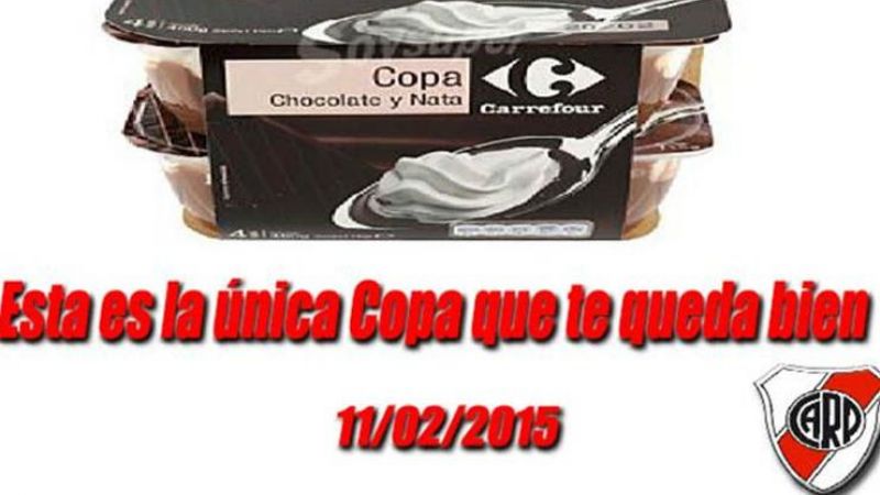 Con afiches y memes, River se ríe de San Lorenzo, y también de Boca