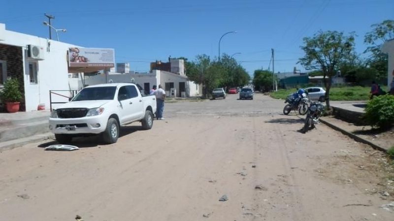 Motociclista lesionada en Recreo