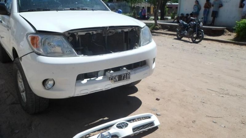 Motociclista lesionada en Recreo