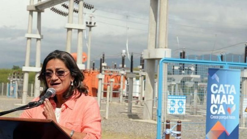 Lucía inauguró obra que termina con los problemas energéticos en el área industrial