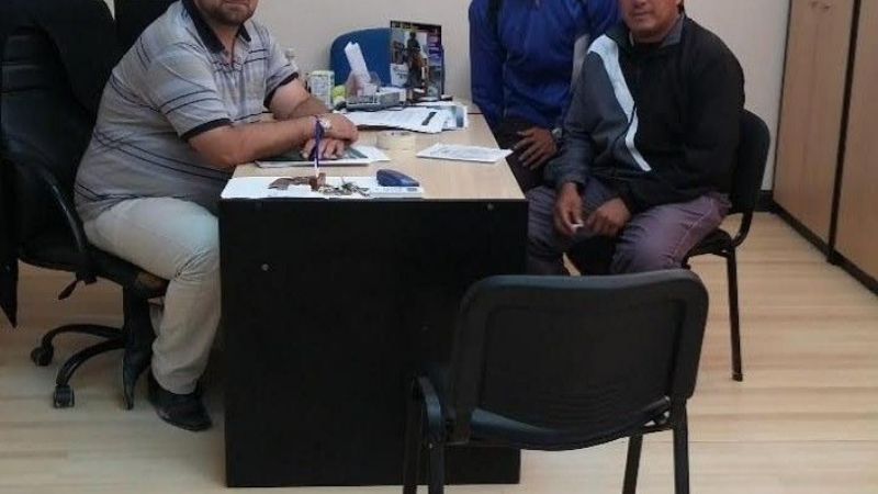 Brumec con director de Deportes de Belén