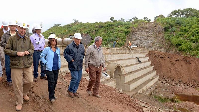La Gobernadora inspeccionó los avances de obra en el Dique Las Tunas