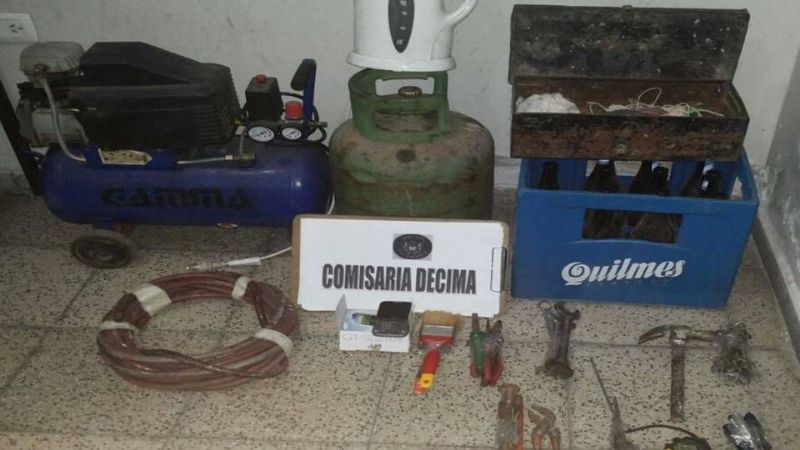 Recuperan elementos robados en la zona sur de la Capital