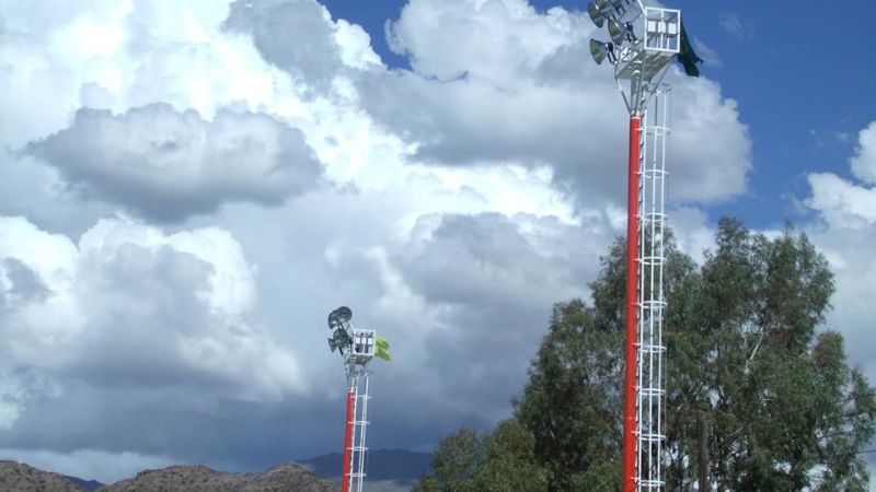 Ultiman detalles para inaugurar la iluminación del polideportivo