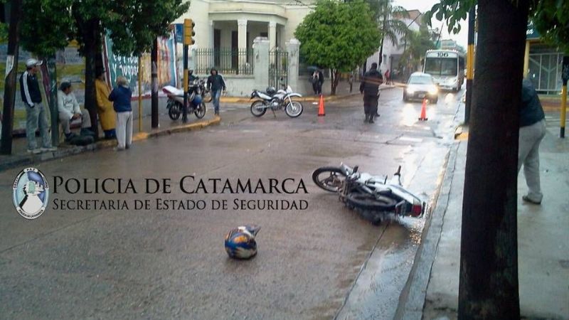 Motociclistas accidentados en Capital y Valle Viejo