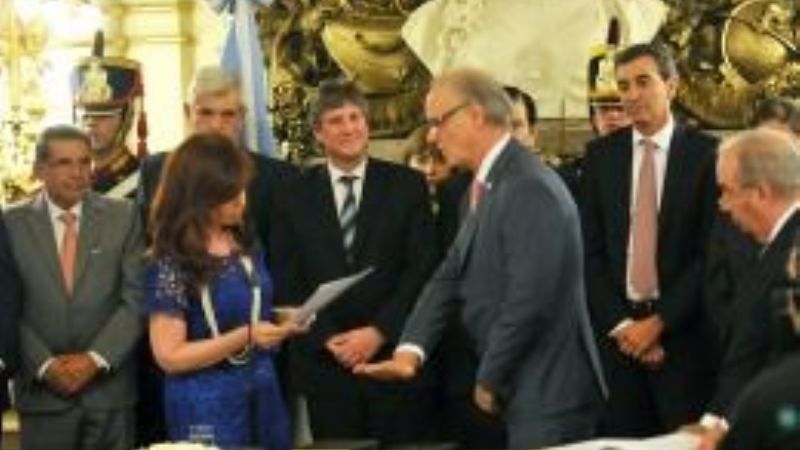 Casa de Gobierno: juró el nuevo Gabinete de Cristina