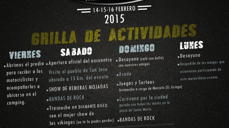 Se viene el Segundo Motoencuentro Nacional en Santa María