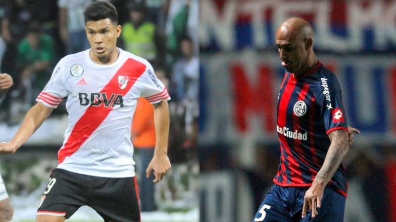 River y San Lorenzo, en el partido de ida, por la Recopa