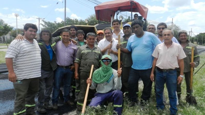 Jalil visitó las obras en la avenida Manuel Navarro