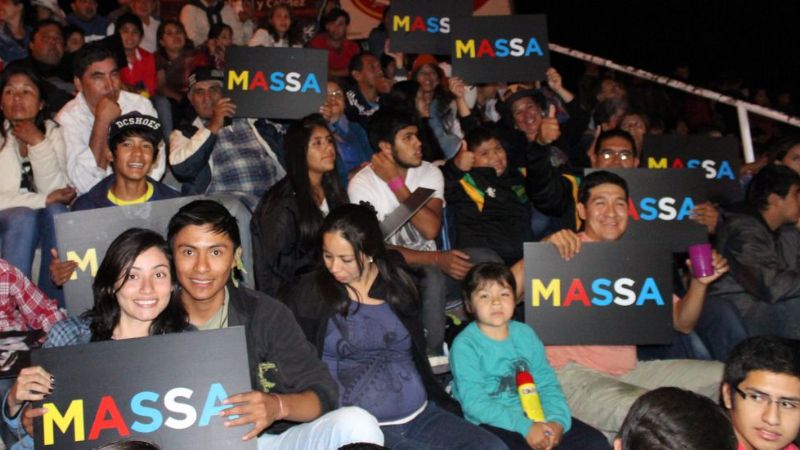 Dirigentes del Frente Renovador en el Festival Yokavil