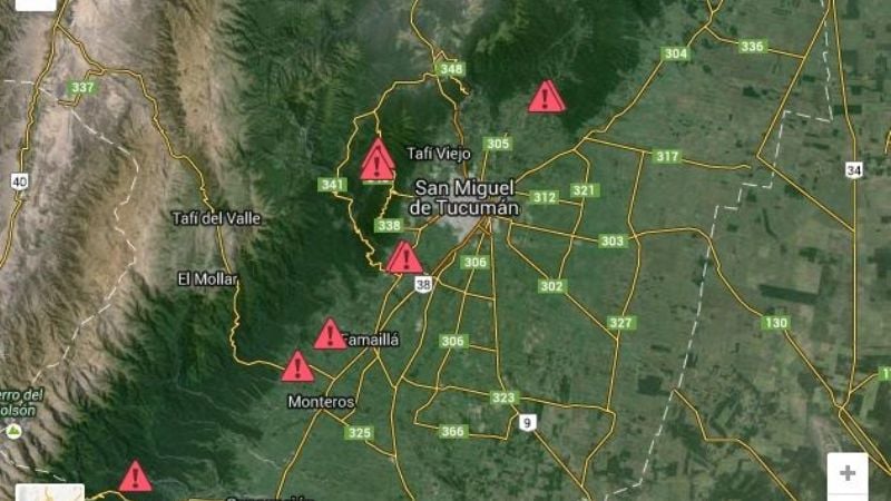 Si viajás a Tucumán; estos son los 9 puentes colapsados