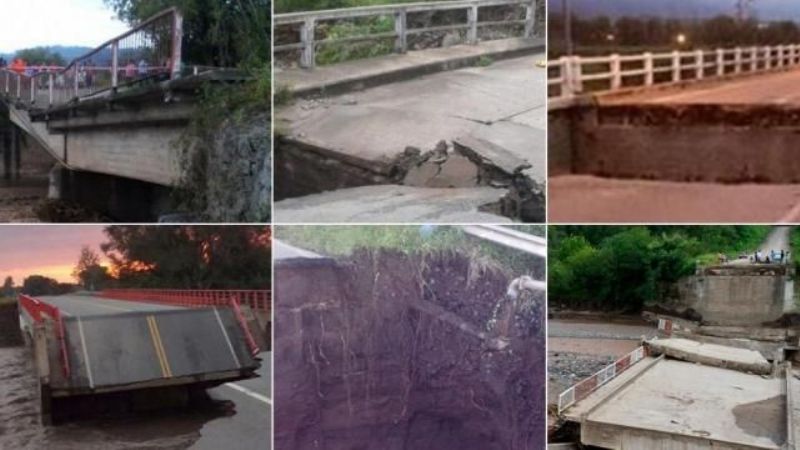 Si viajás a Tucumán; estos son los 9 puentes colapsados
