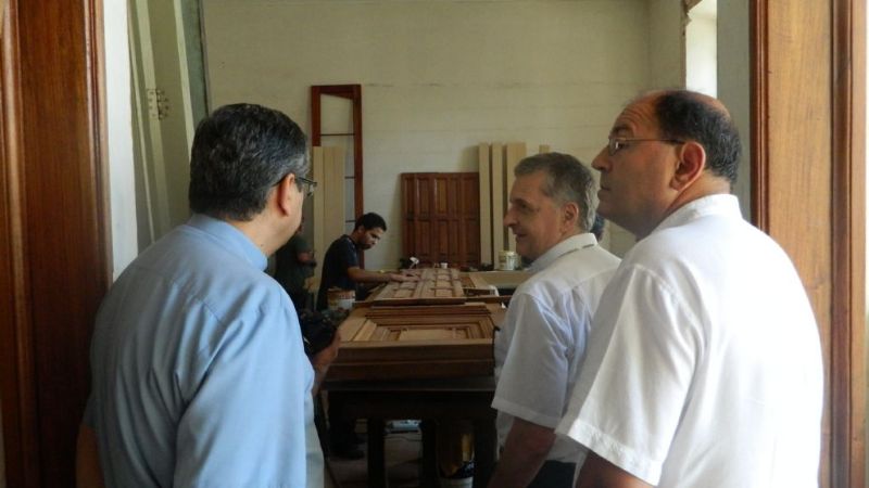 Obispos de la Región recorrieron la obra en construcción del Museo de la Virgen
