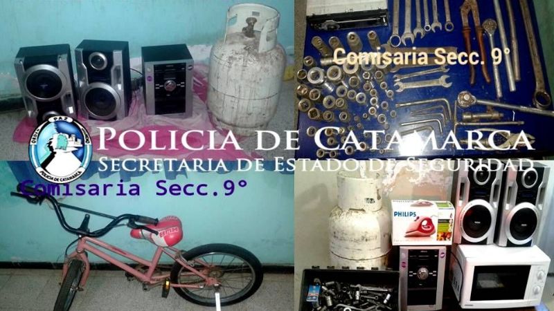 Secuestran herramientas y un estéreo