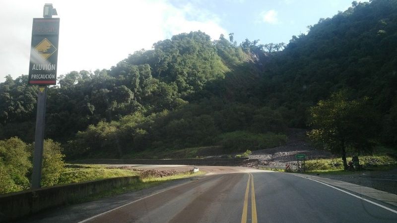 Despejaron el corte en la Quebrada del Indio