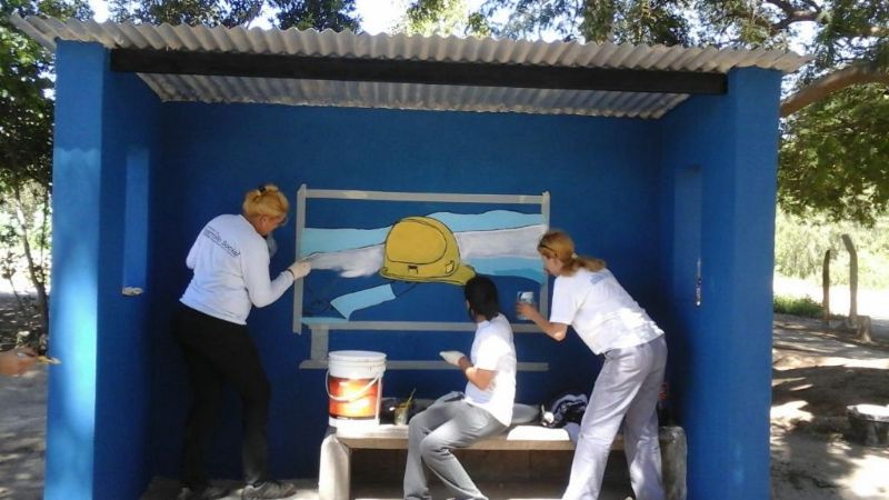 “Argentina trabaja” inaugura refugio para pasajeros en Valle Viejo
