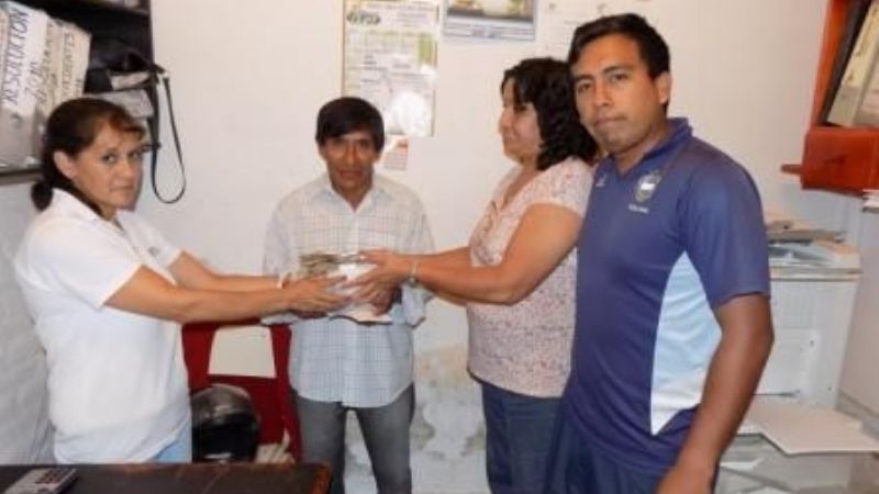 Gesto solidario en Santa María