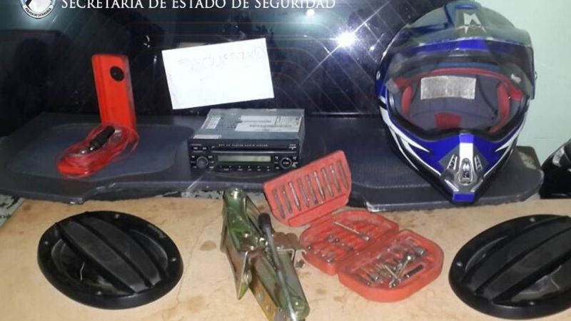 Secuestraron elementos robados en la zona sur de la Capital